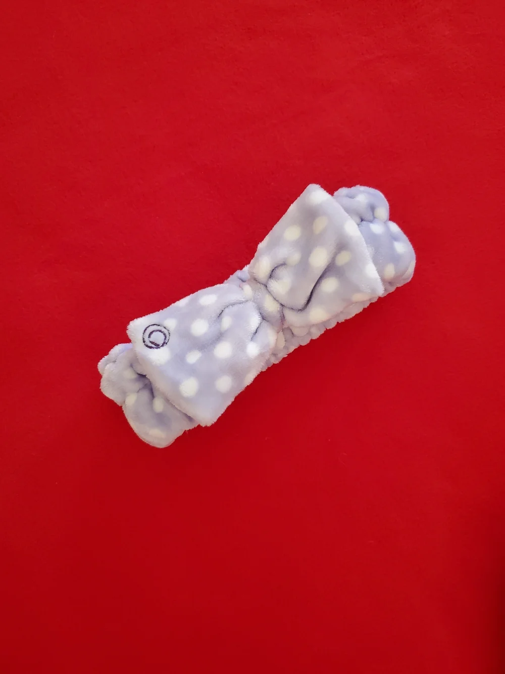 NEW Women's Purple & Pink Shower Cap & Headband Set - Soft Polka Dot Design
